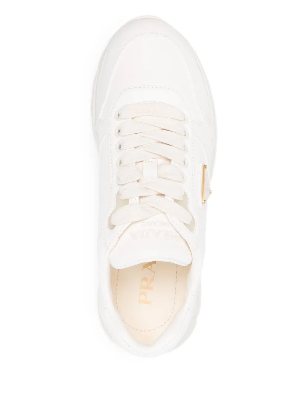 Prada Prax 2.0 sneakers met logoplakkaat Wit