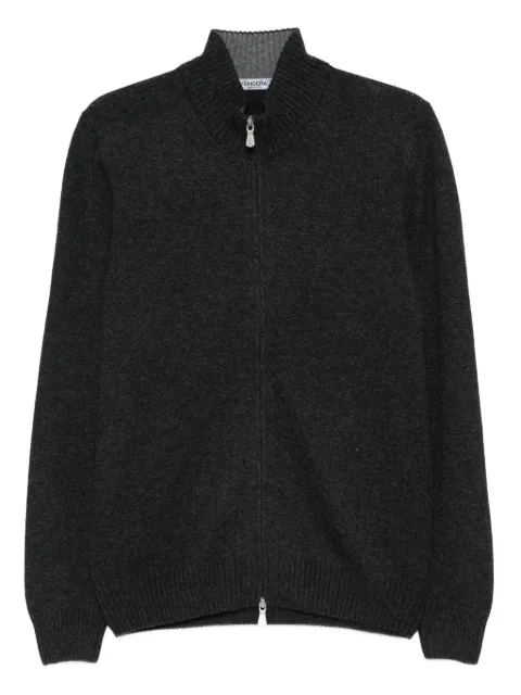 Vengera zip-front ribbed cardigan