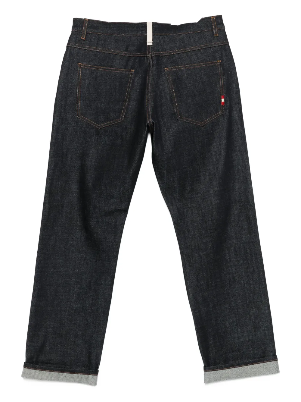 AMISH Straight jeans met zakdetail Blauw