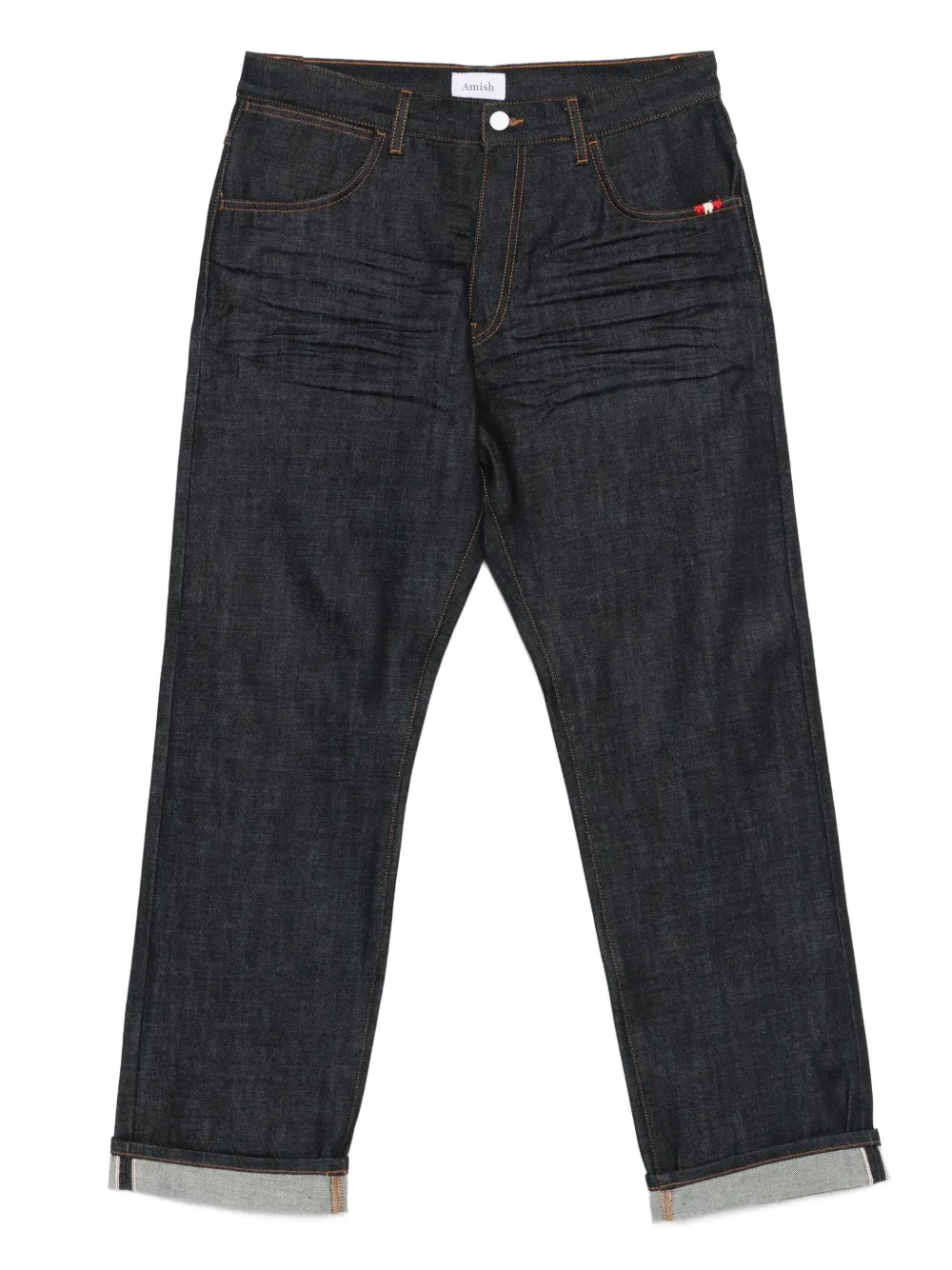 AMISH pocket-detail straight-leg jeans | Blue | Image 1