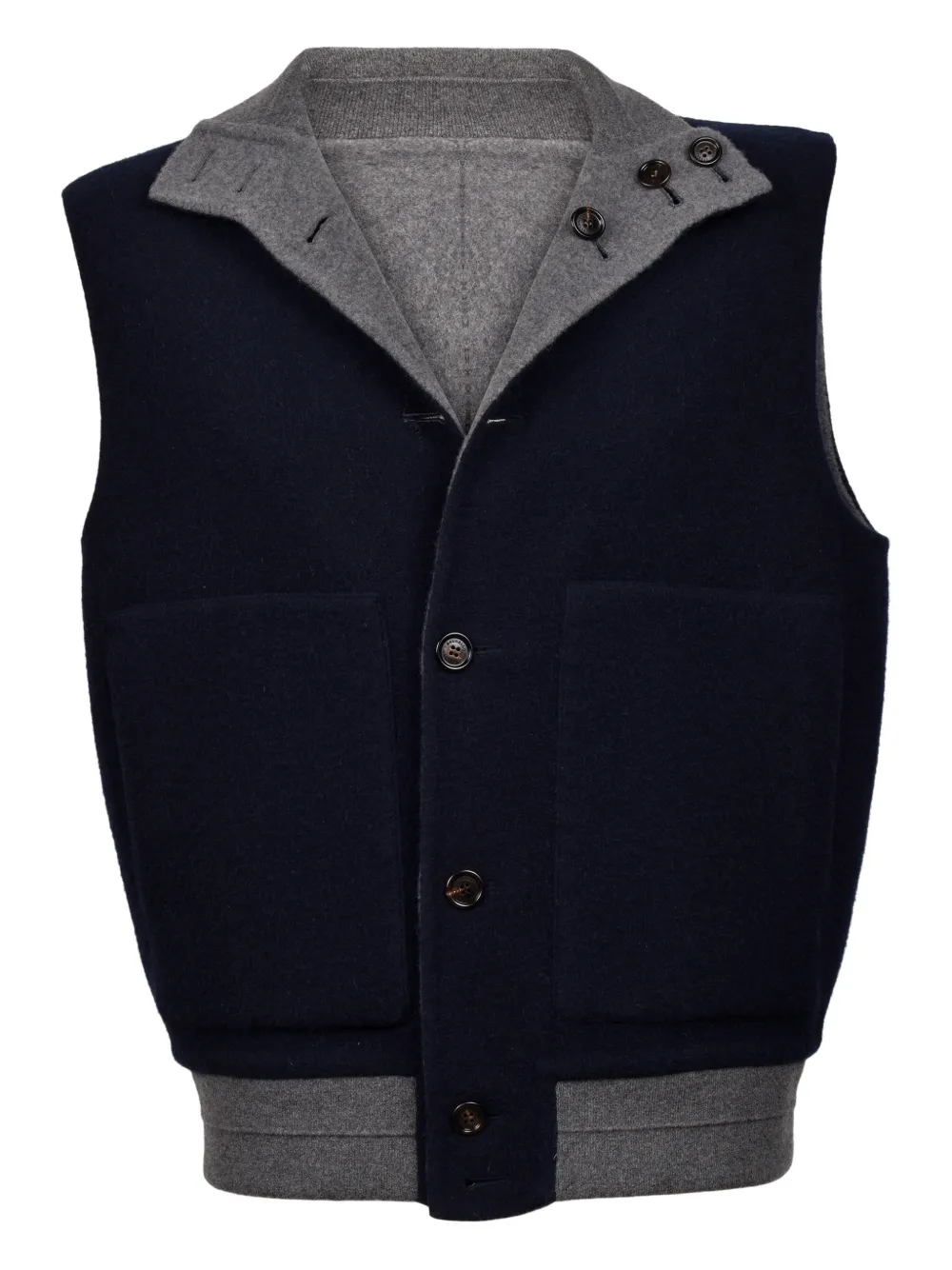 Brunello Cucinelli button-pocket waistcoat | Blue | Image 1