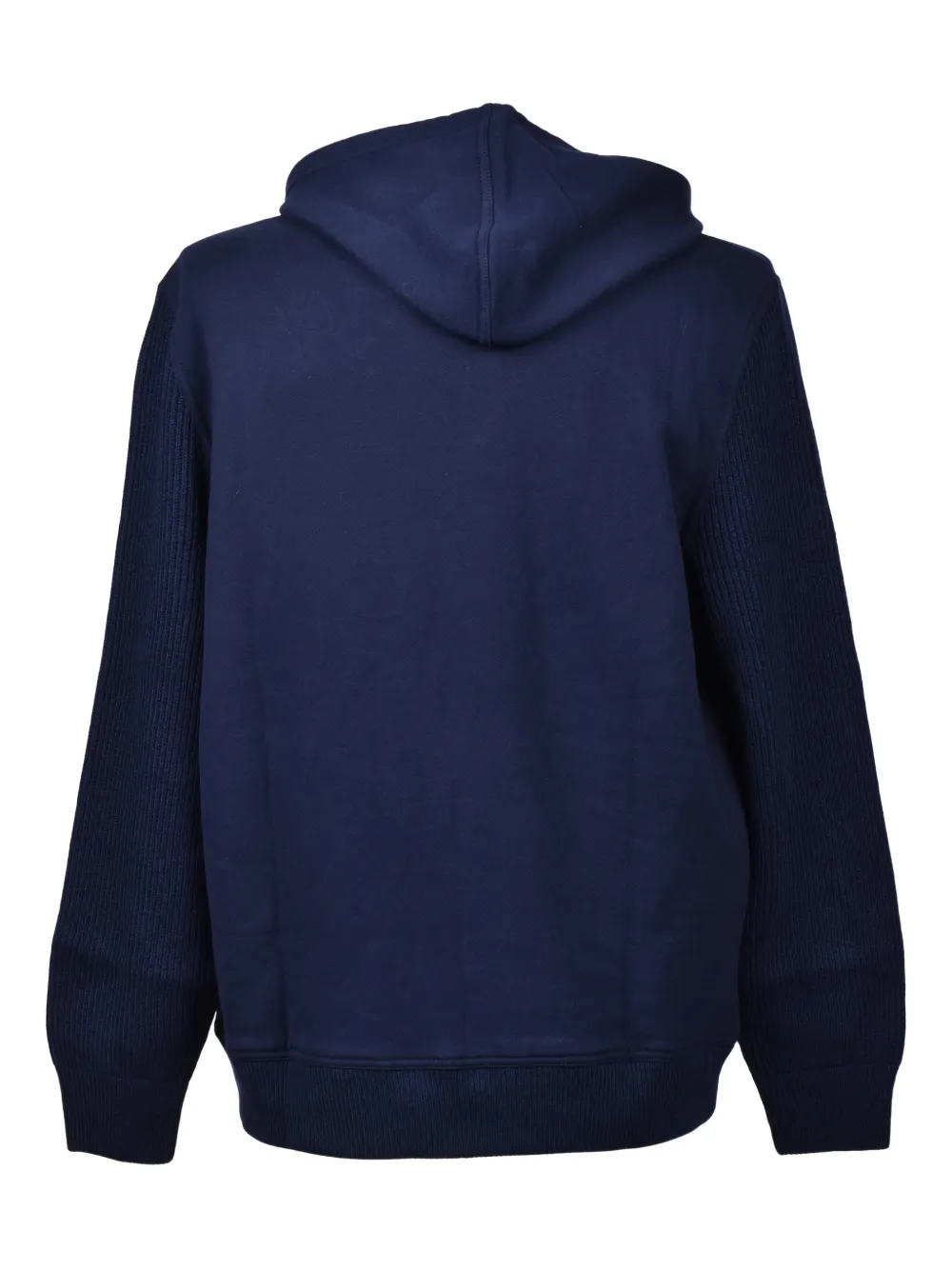 Brunello Cucinelli Hoodie met geribbelde mouwen Blauw