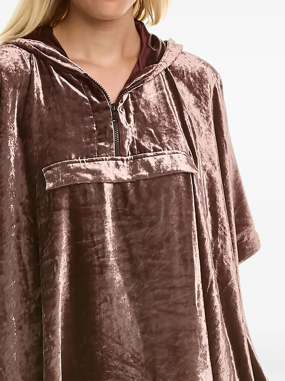 Brunello Cucinelli hooded half-zip blouse | Blouses | Image 2