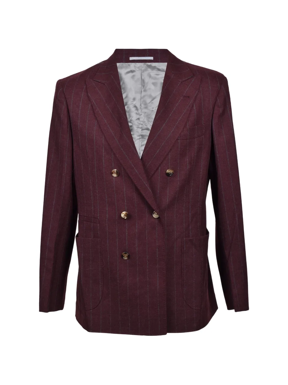 Brunello Cucinelli Completo gessato doppiopetto - Rosso