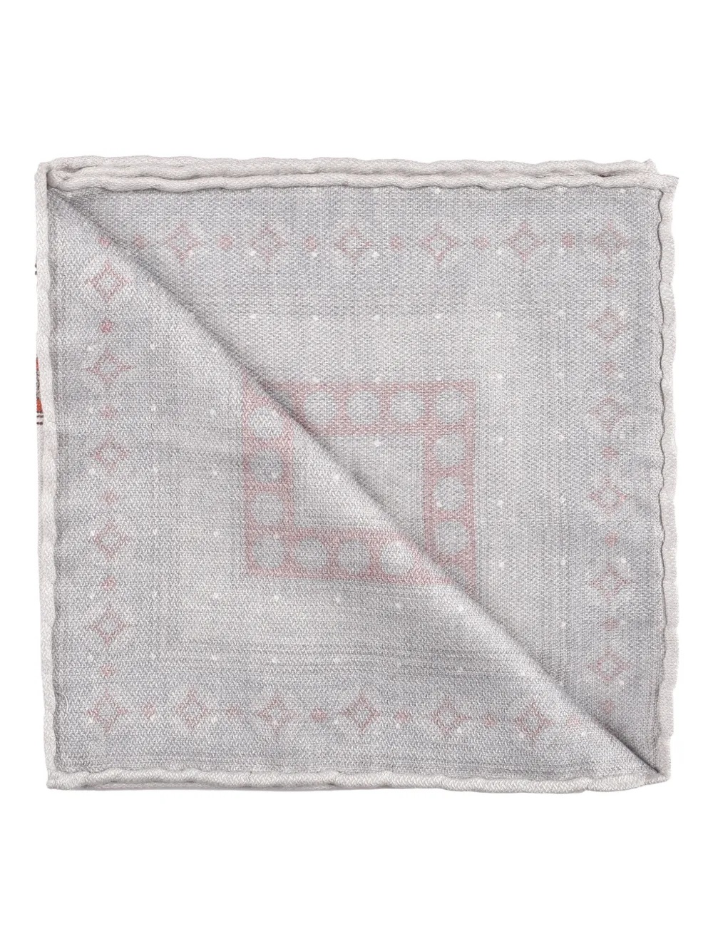 Brunello Cucinelli Pochet met patroon Beige