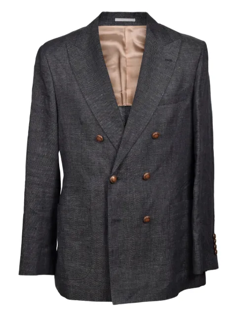 Brunello Cucinelli double-breasted button blazer