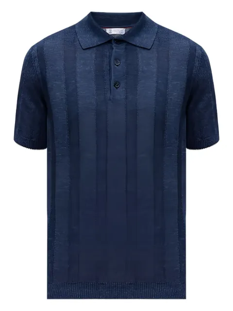 Brunello Cucinelli Gestreiftes Poloshirt