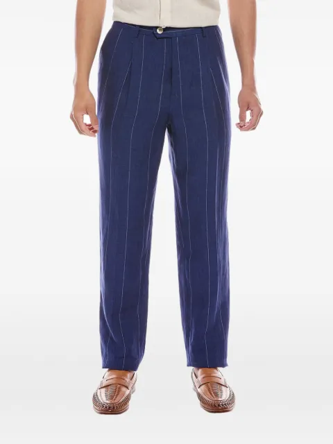 Brunello Cucinelli pinstripe pleated trousers