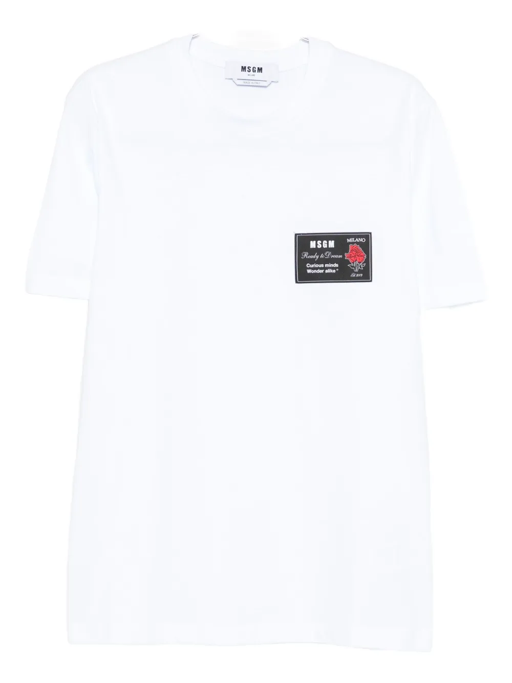 MSGM cotton T-shirt Wit