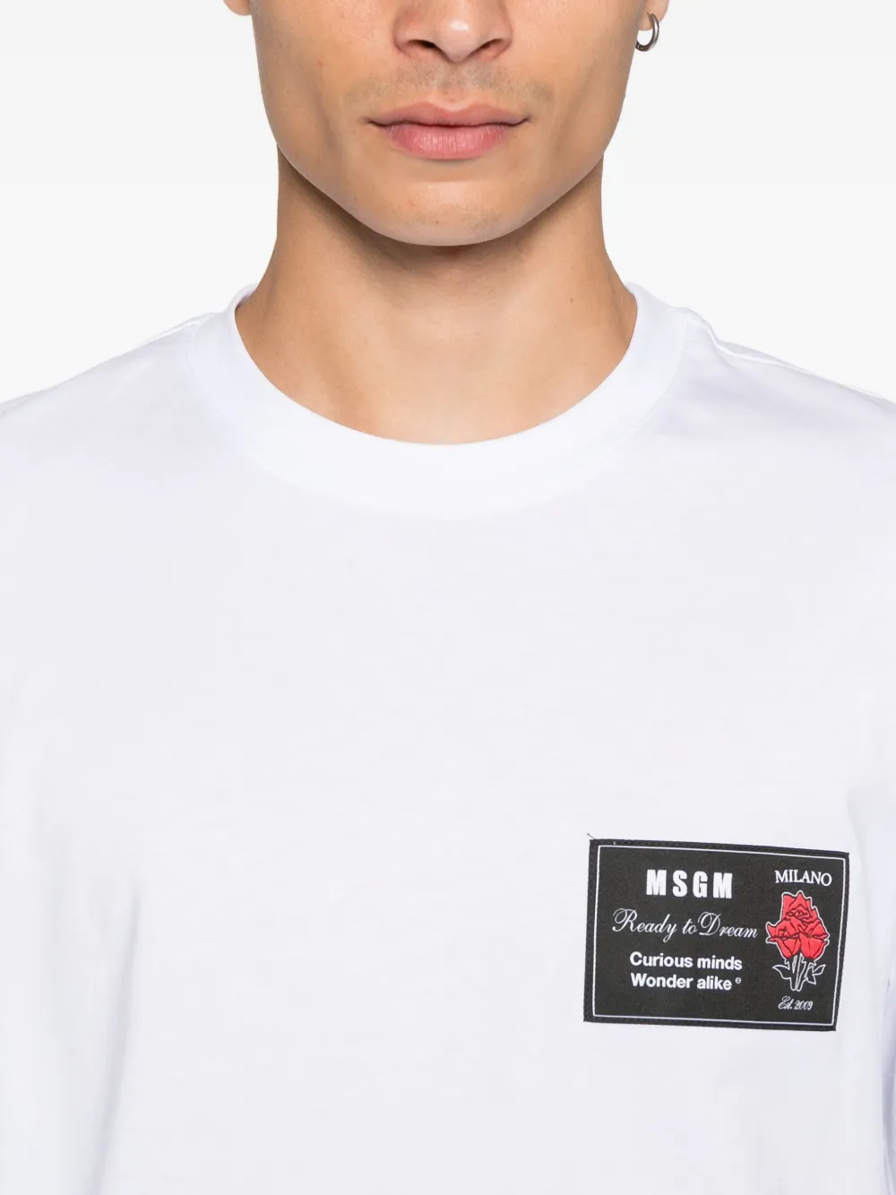 MSGM cotton T-shirt Wit