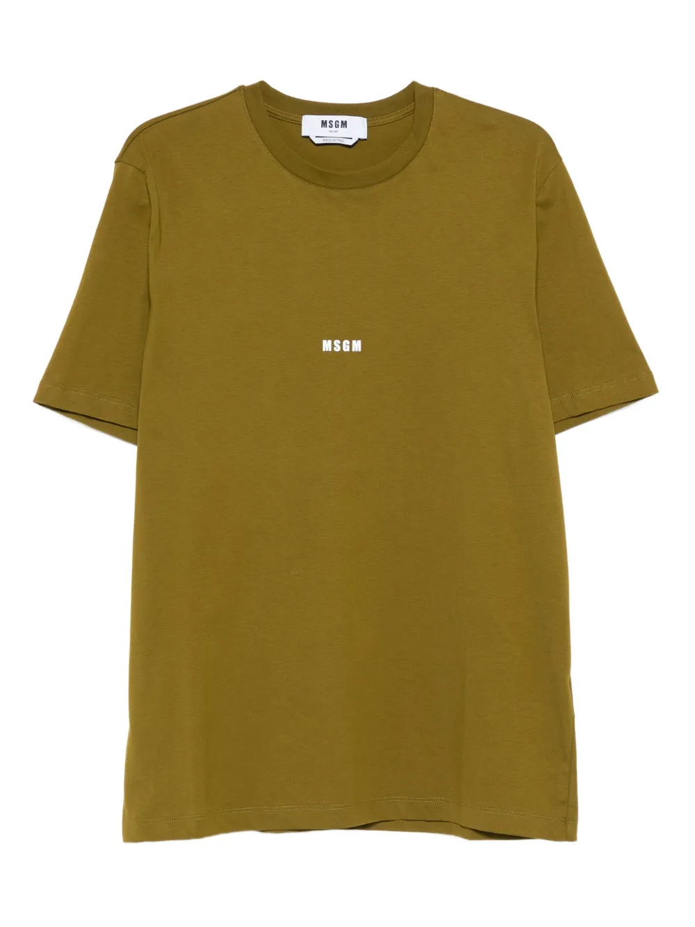 MSGM logo-print T-shirt Groen