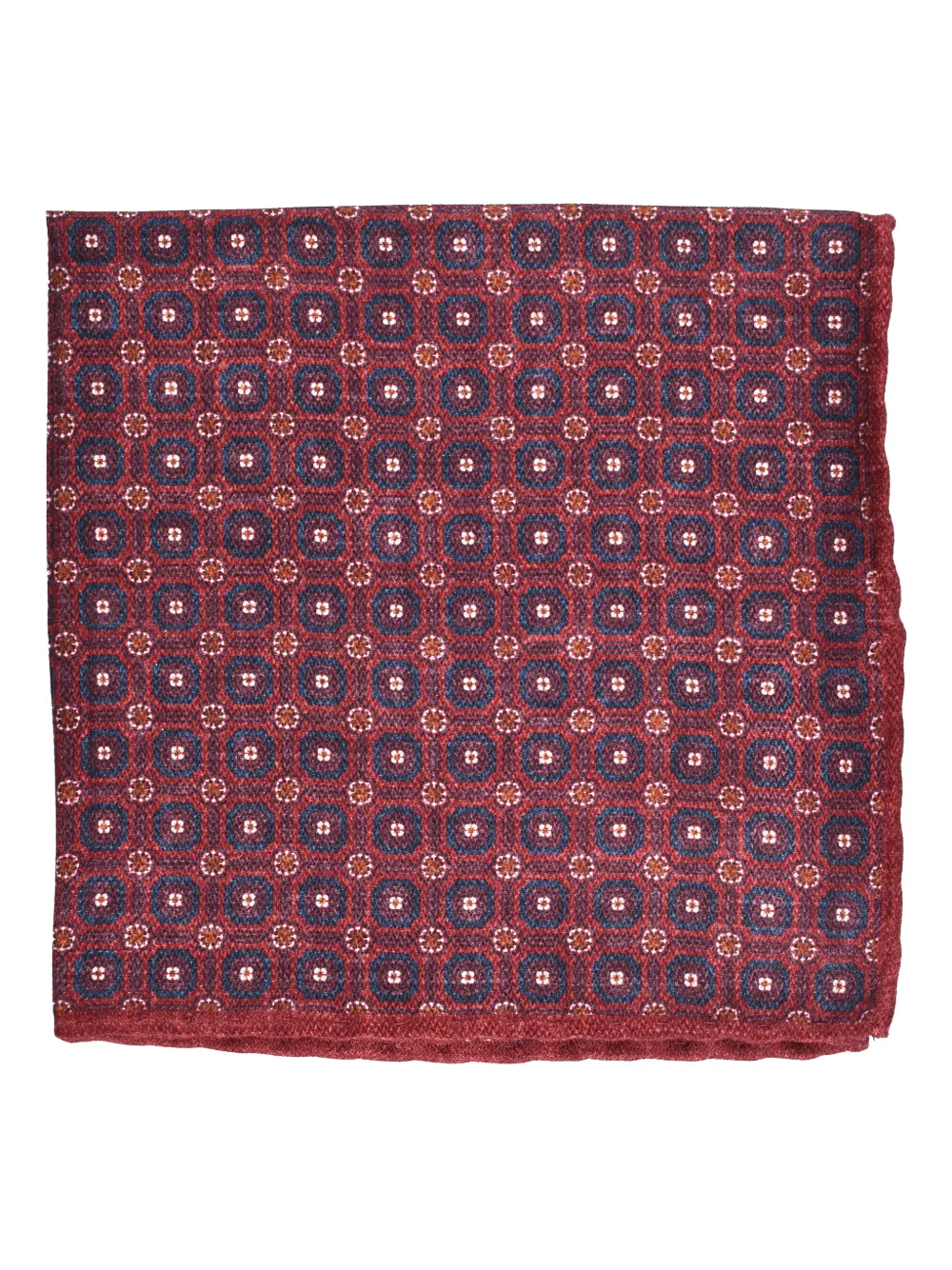 Brunello Cucinelli patterned pocket square | Red | Image 1