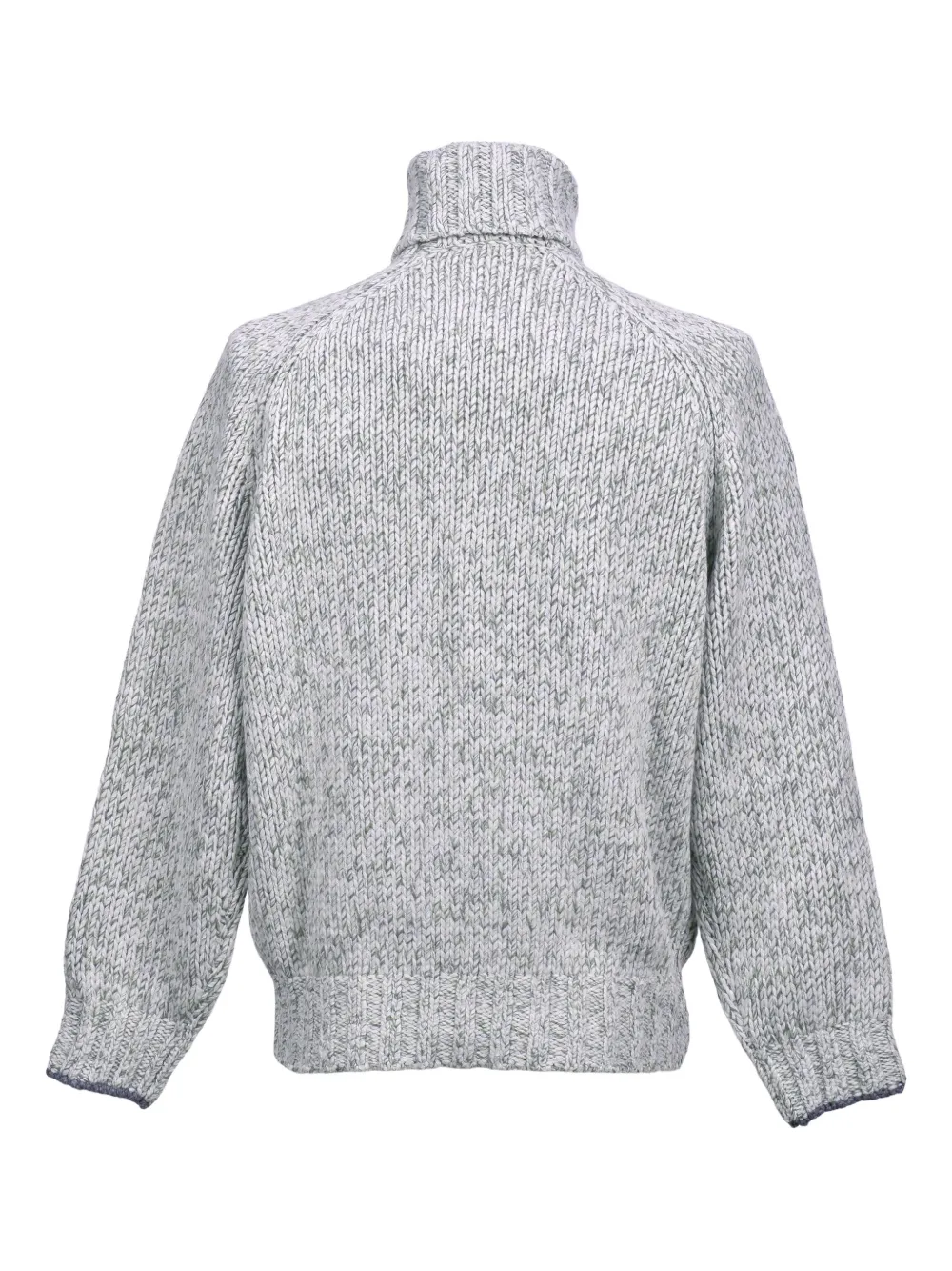 Brunello Cucinelli Ribgebreide coltrui - Grijs