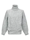 Brunello Cucinelli turtleneck ribbed knit sweater - Grey