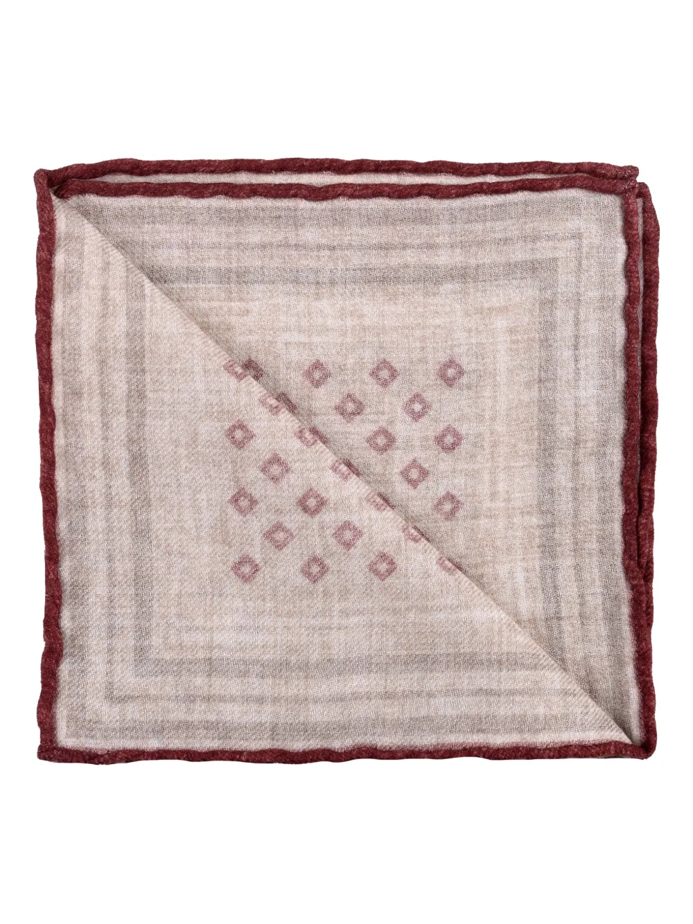 Brunello Cucinelli Pochet met diamantpatroon Beige