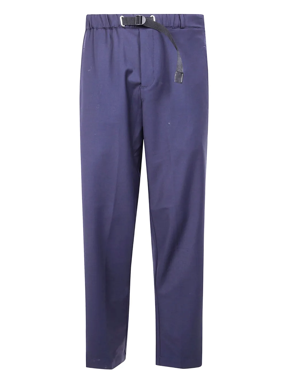 White Sand Wollen broek met verstelbare ceintuur Blauw