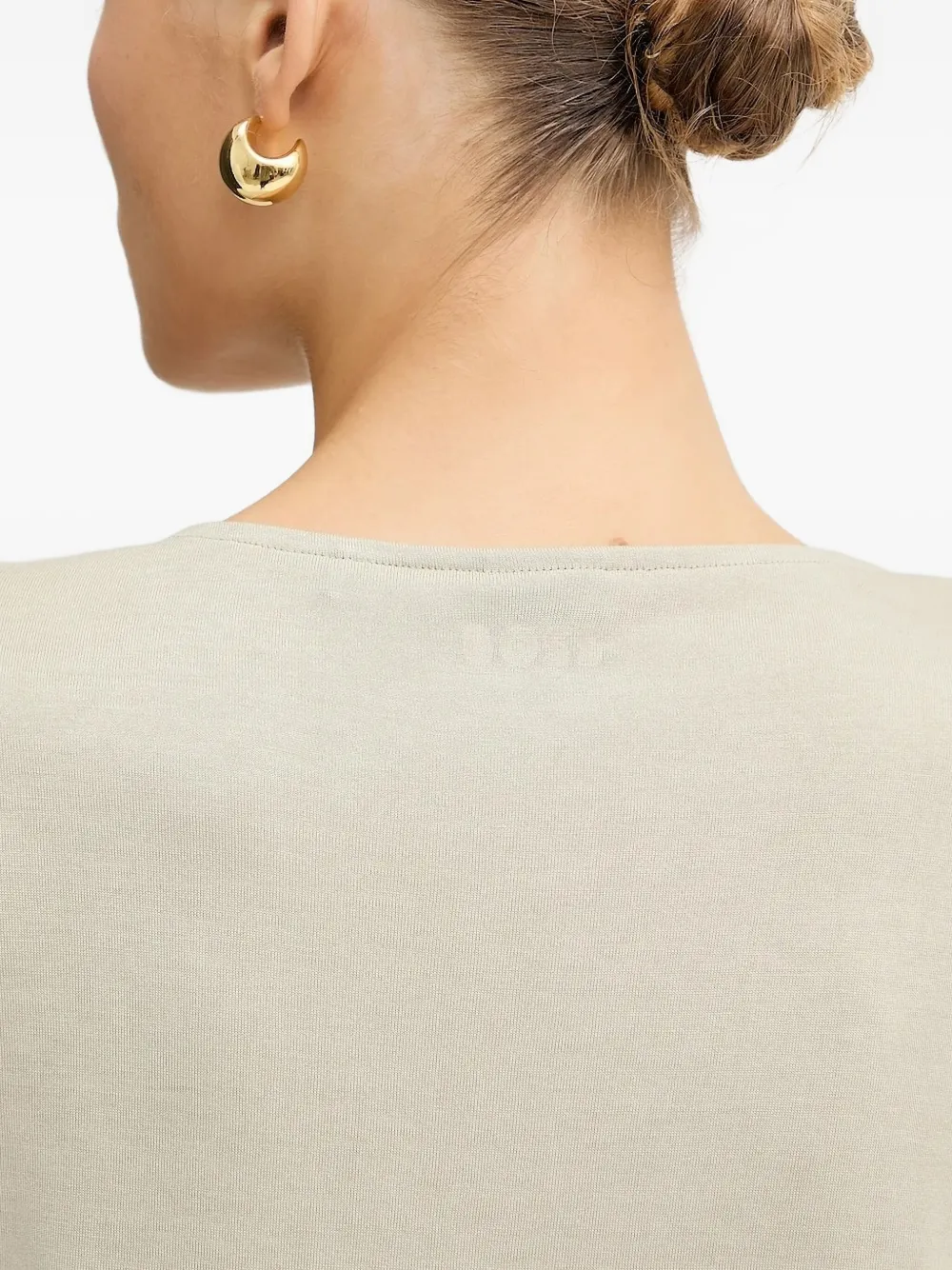BOSS T-shirt met ronde hals Beige