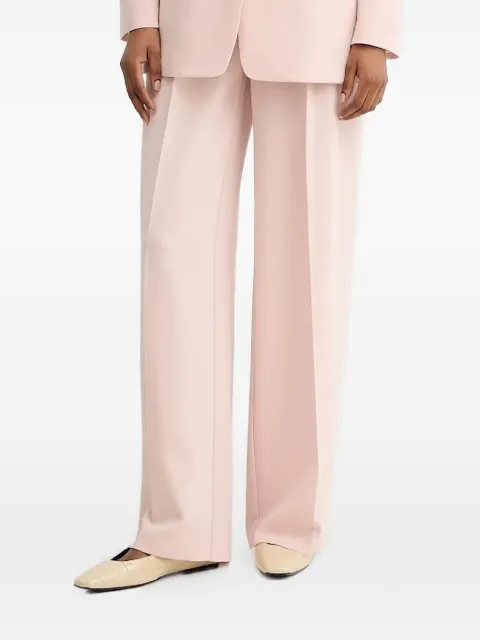 BOSS pleated belted straight trousers