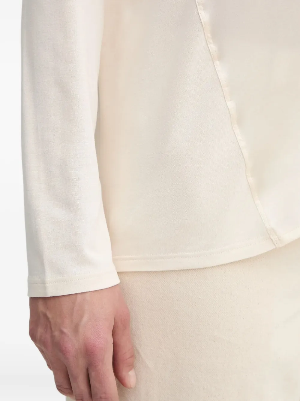 BOSS T-shirt met ronde hals Beige