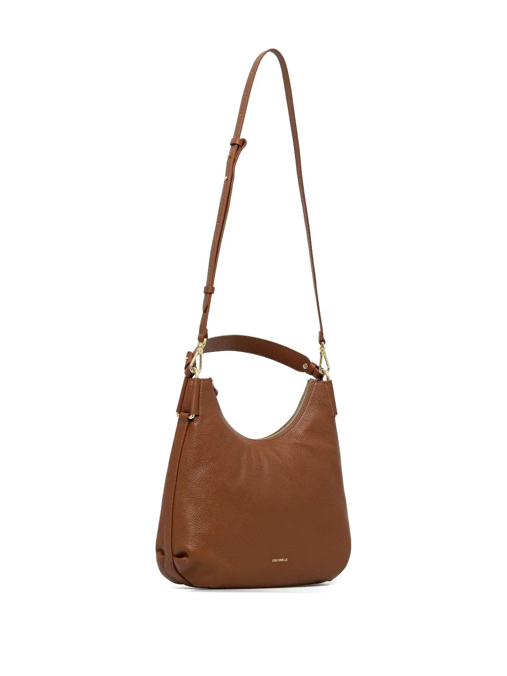 Coccinelle Small Rebekka Leather Tote Bag In Brown