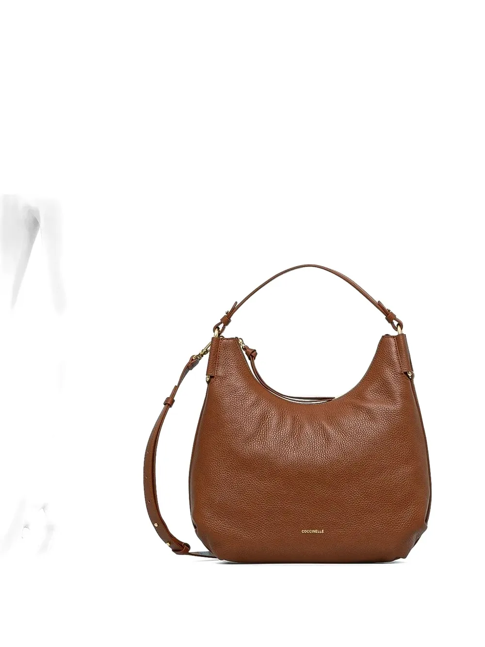 Coccinelle Small Rebekka Leather Tote Bag In Brown