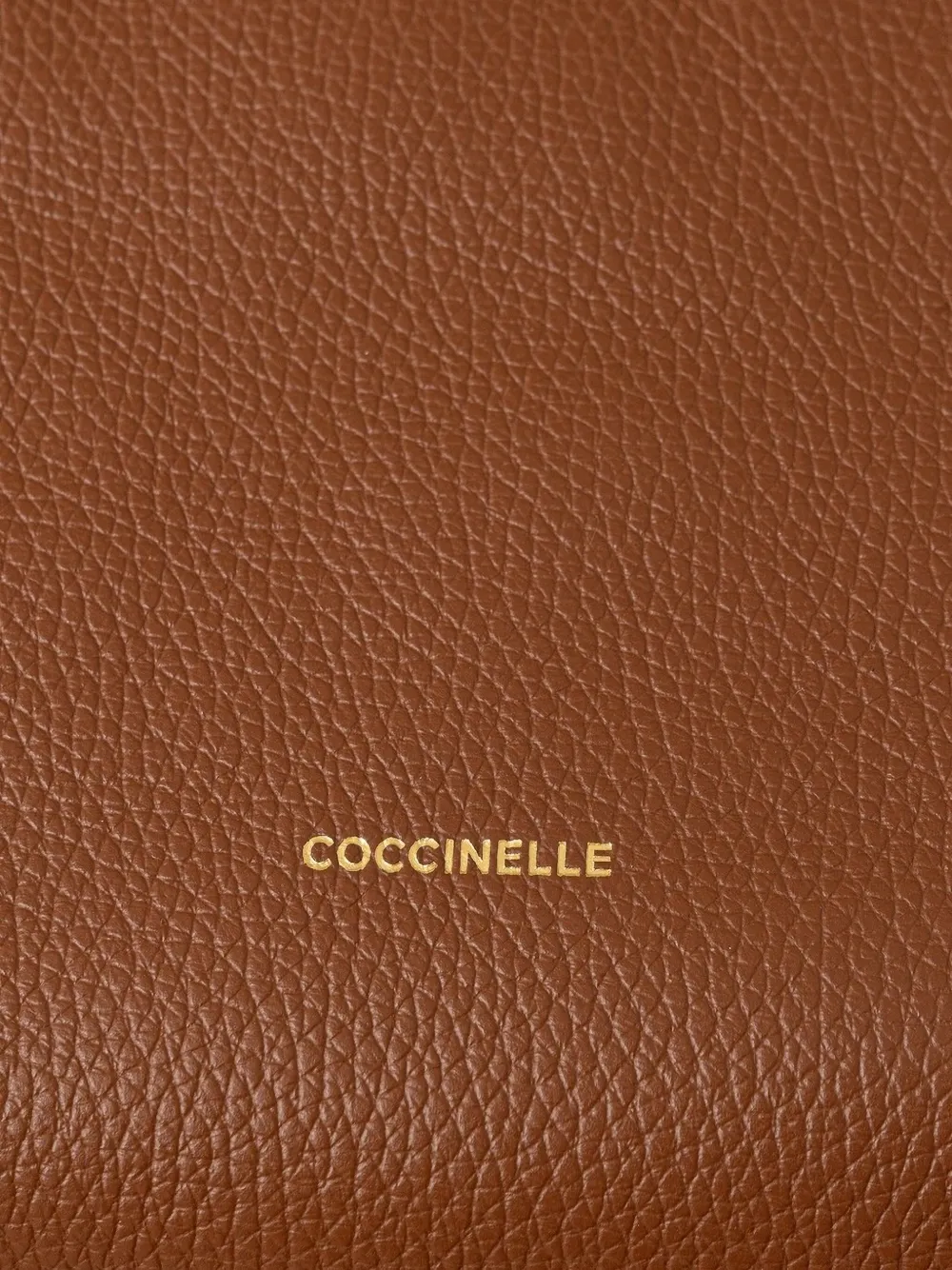 Coccinelle Small Rebekka Leather Tote Bag In Brown