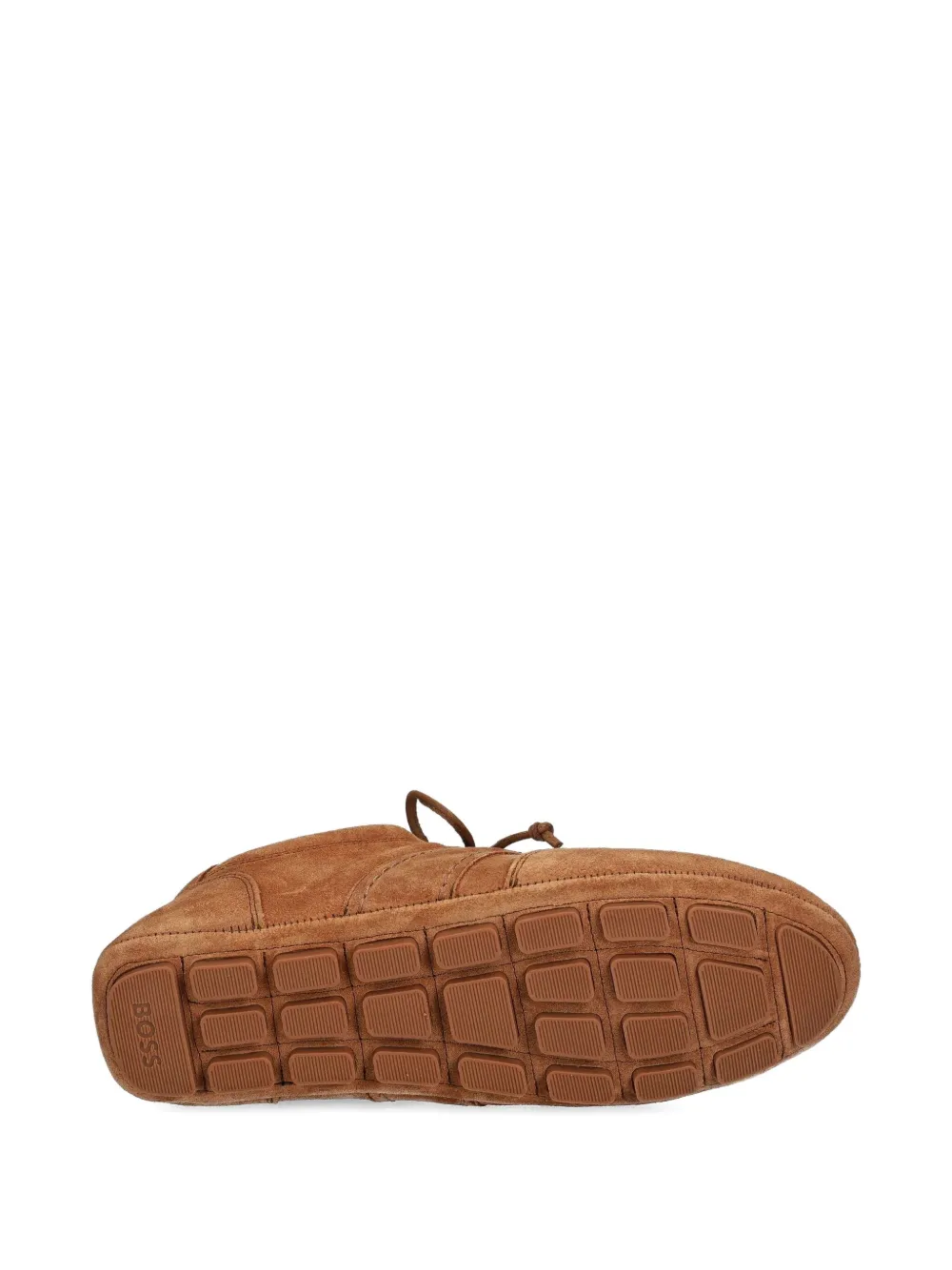 BOSS Roxanne lace-up suede trainers Brown