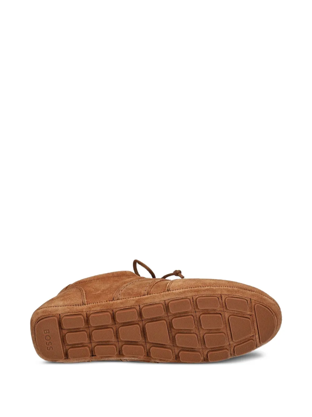 BOSS Roxanne lace-up suede trainers Brown