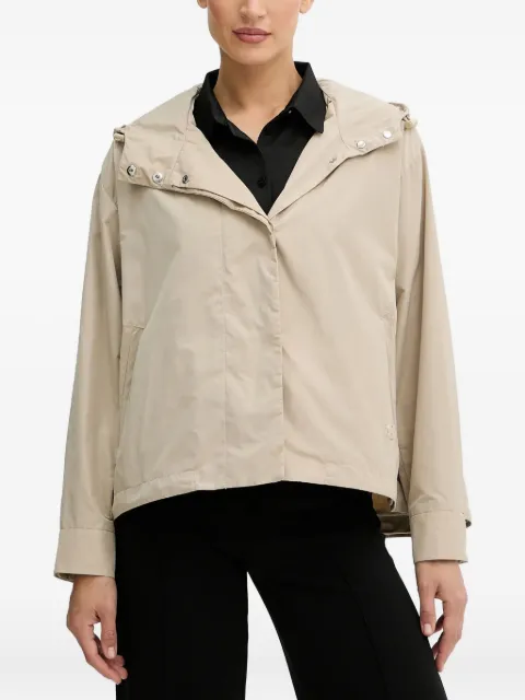 BOSS hooded snap-button jacket