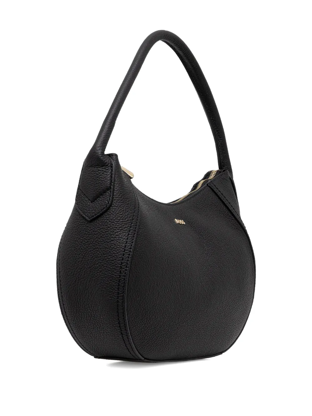 BOSS small curved tote bag Zwart