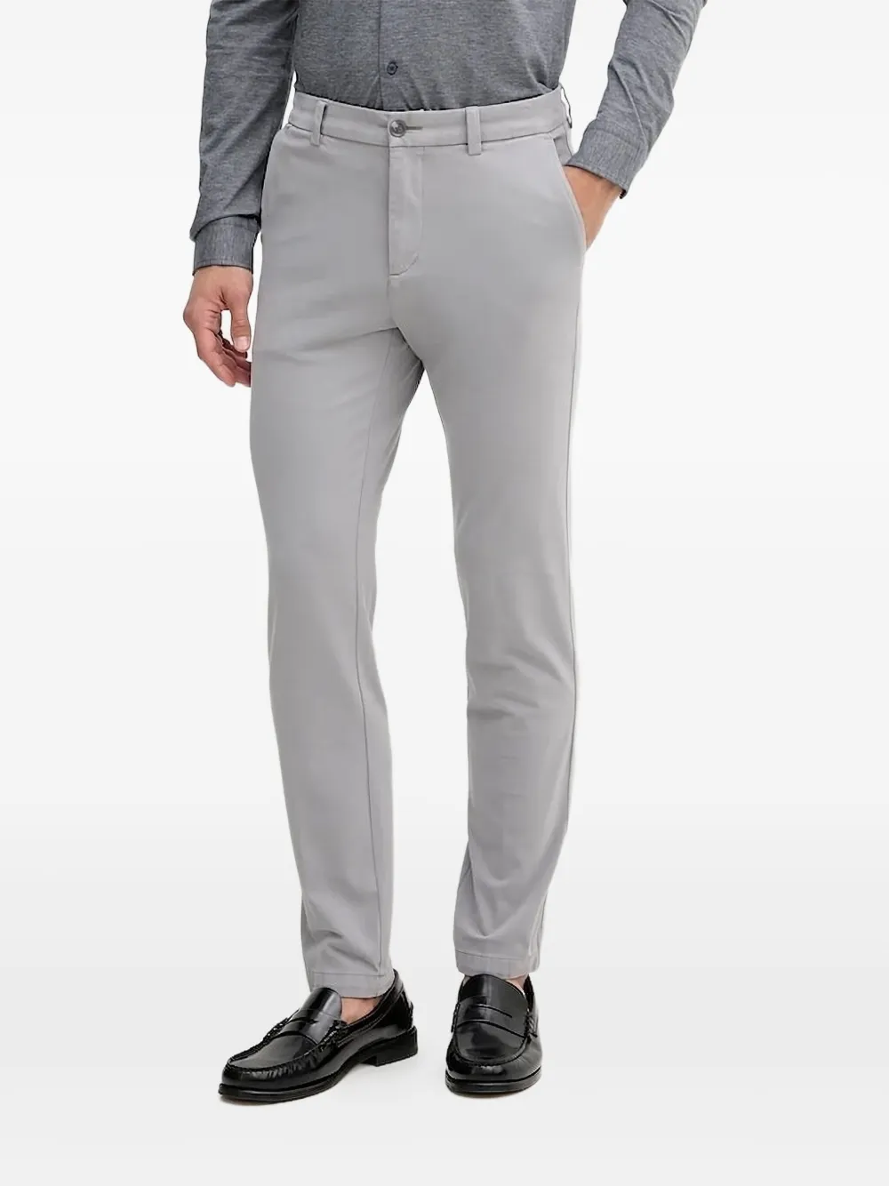 BOSS logo-plaque trousers | Grey | Image 1