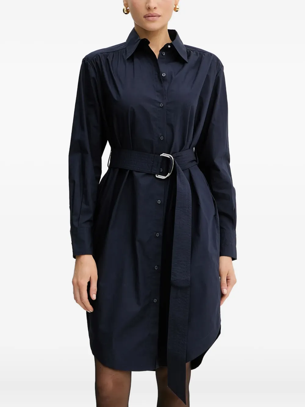 BOSS belted shirt dress | Blue | Image 1
