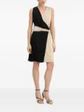BOSS two-tone wrap mini day dress - Black