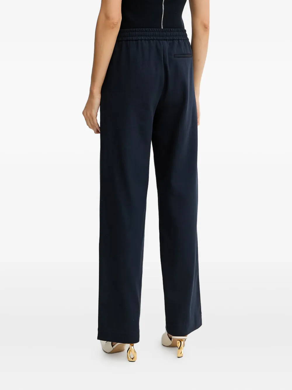 BOSS Broek met trekkoord Zwart
