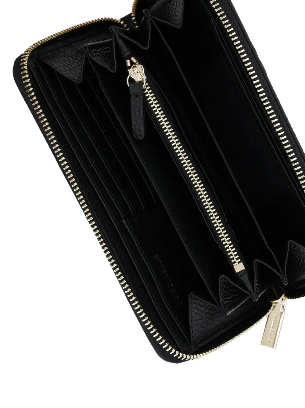 Coccinelle logo-plaque wallet Zwart
