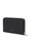 Coccinelle logo-plaque wallet - Black