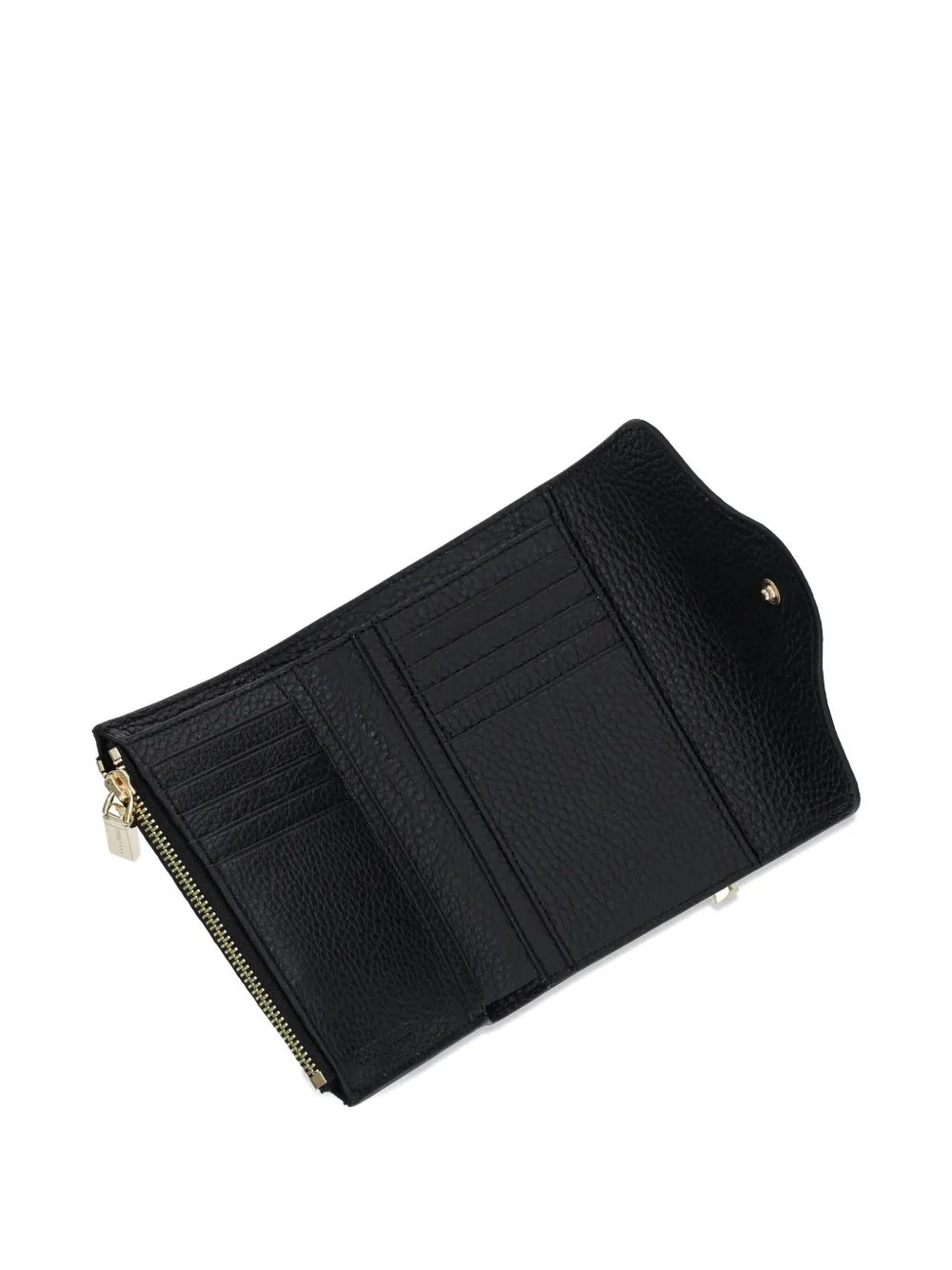 Coccinelle zip-fastening flap wallet Zwart