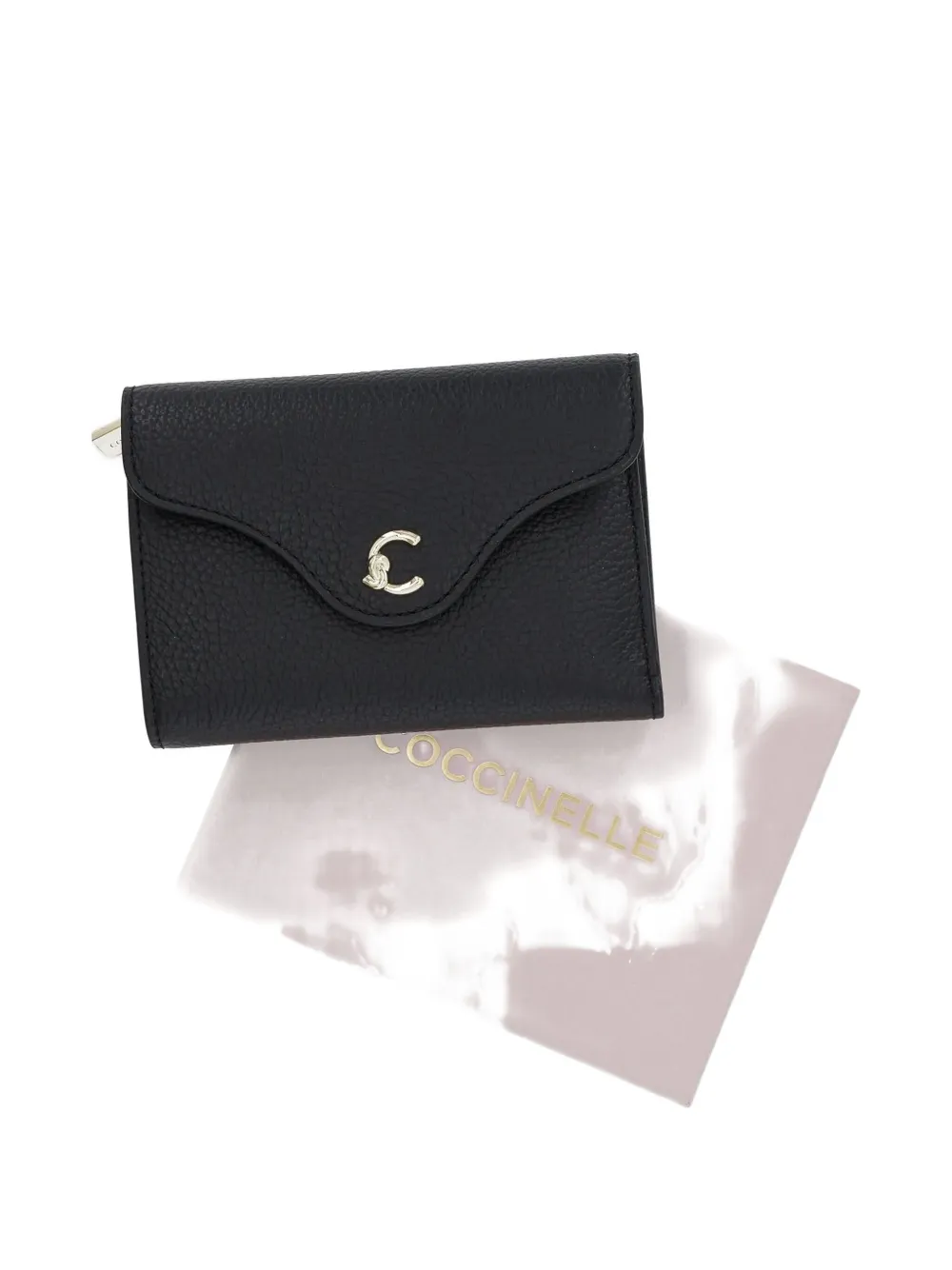 Coccinelle zip-fastening flap wallet Zwart