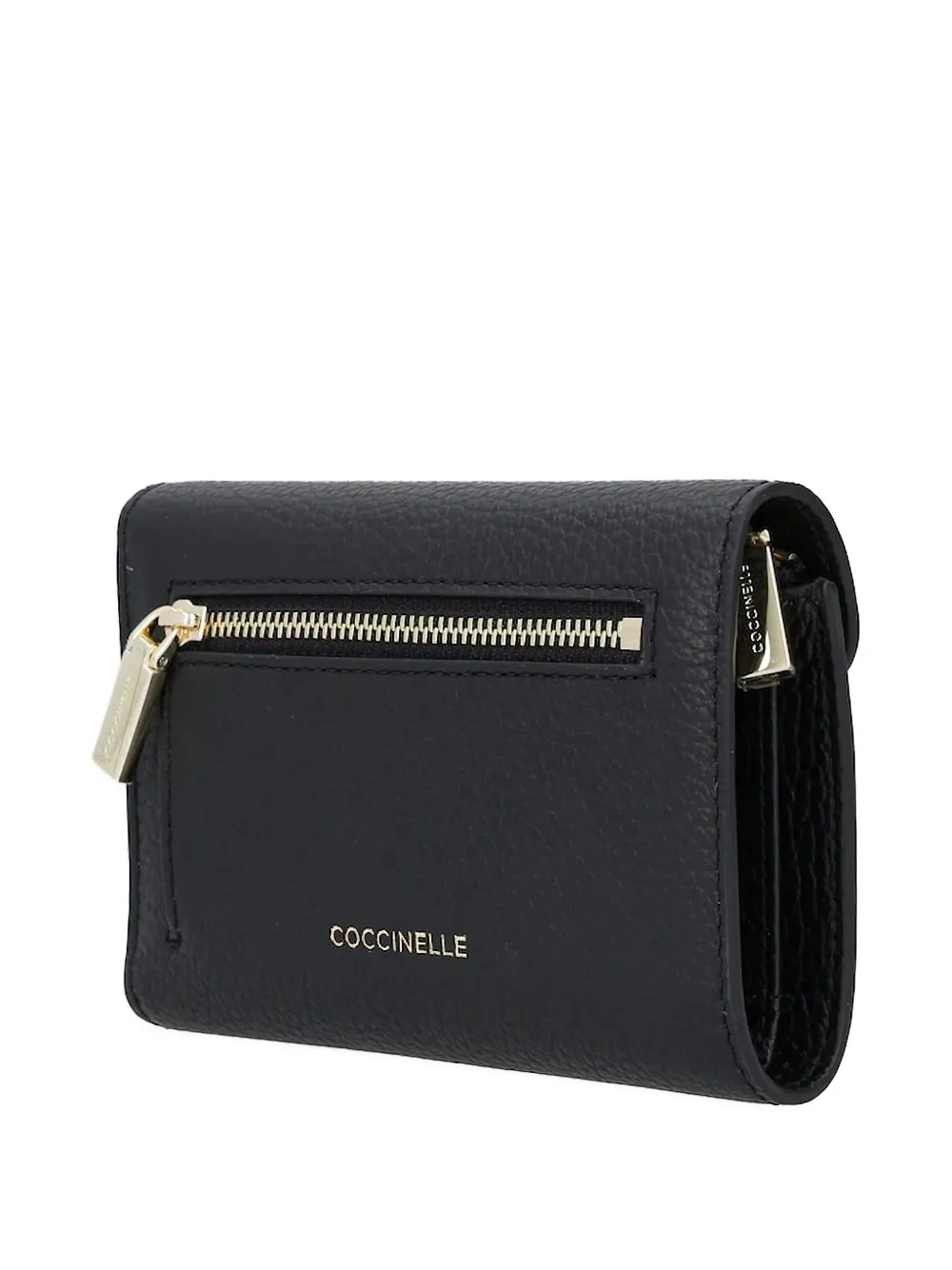 Coccinelle zip-fastening flap wallet Zwart