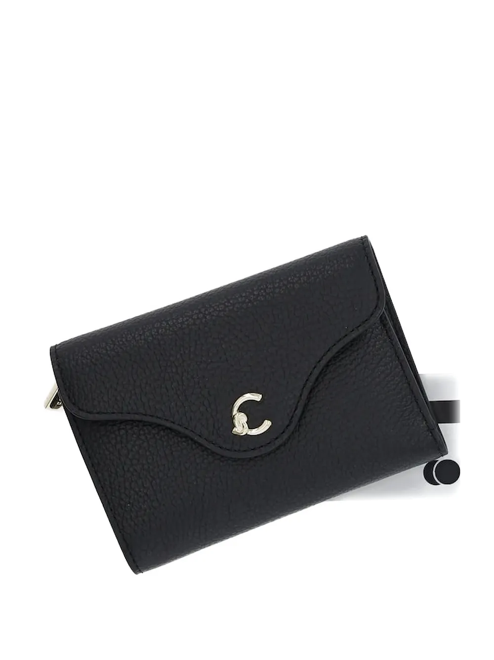 Coccinelle zip-fastening flap wallet Zwart