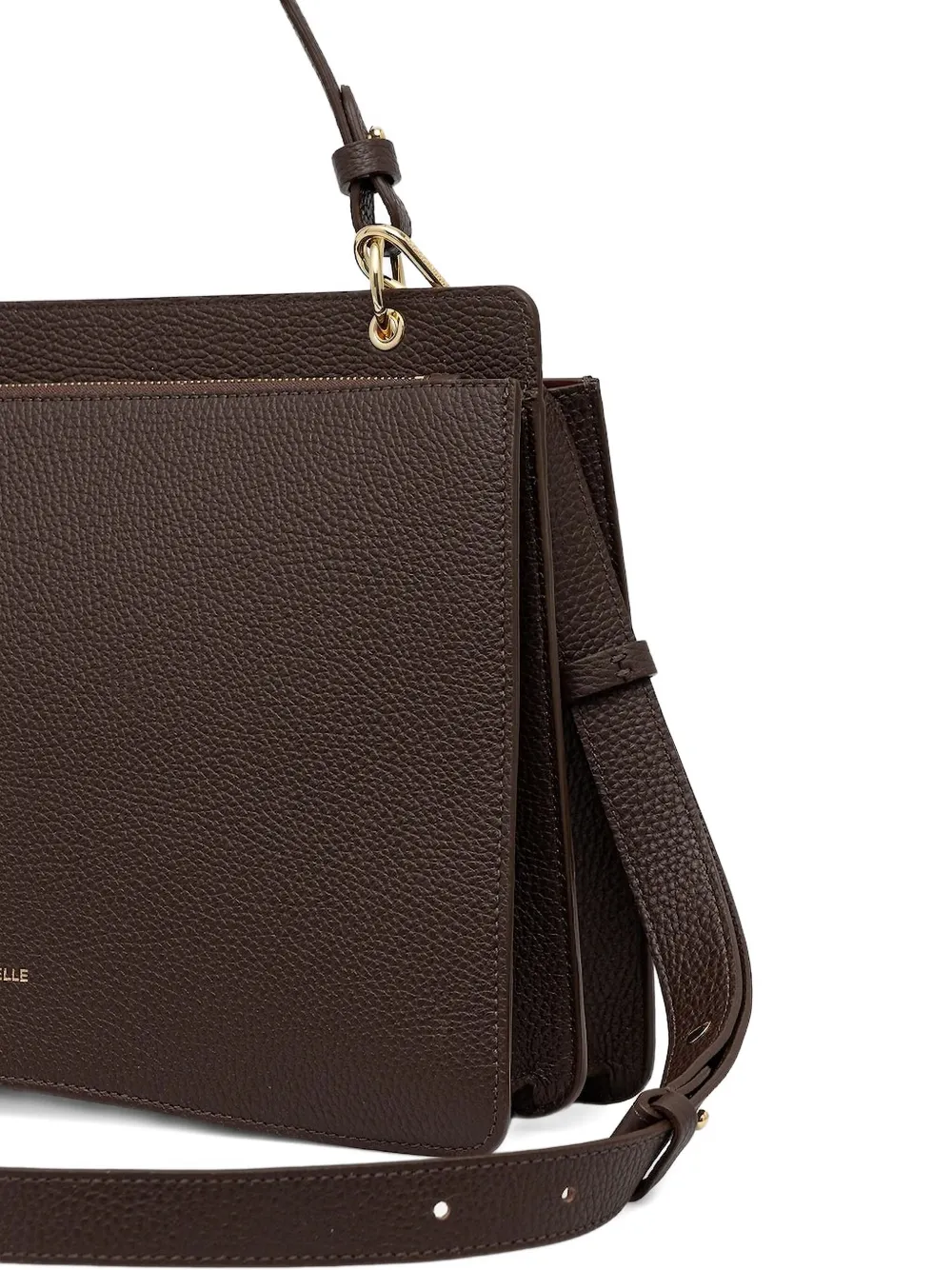 Coccinelle C-me Leather Tote Bag In Brown