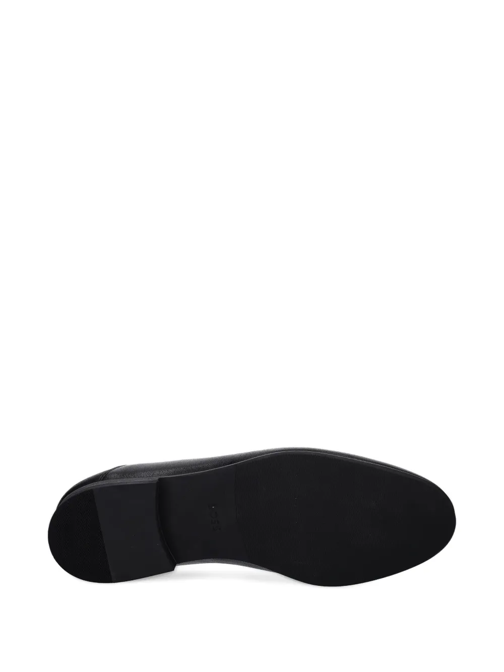 BOSS leather penny loafers Black