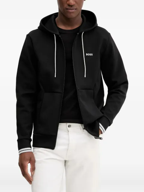 BOSS zip-front hoodie