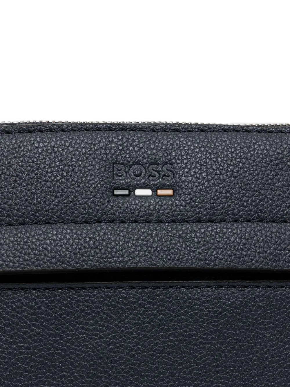 BOSS leather shoulder bag - Blauw