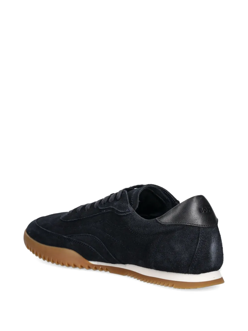 BOSS leather low-top sneakers Blue