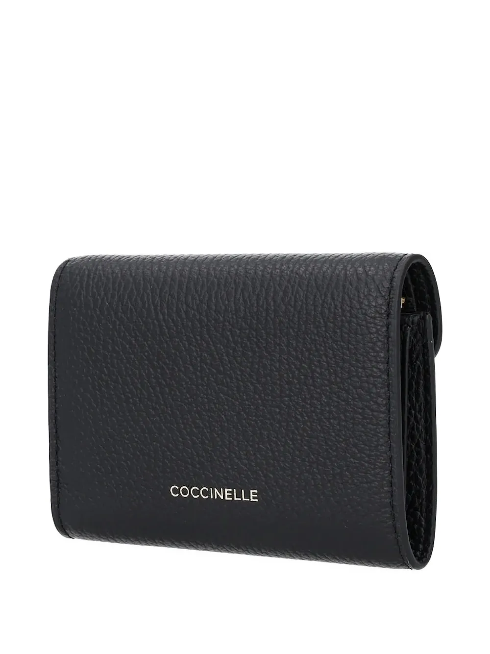 Coccinelle leather clasp wallet Zwart
