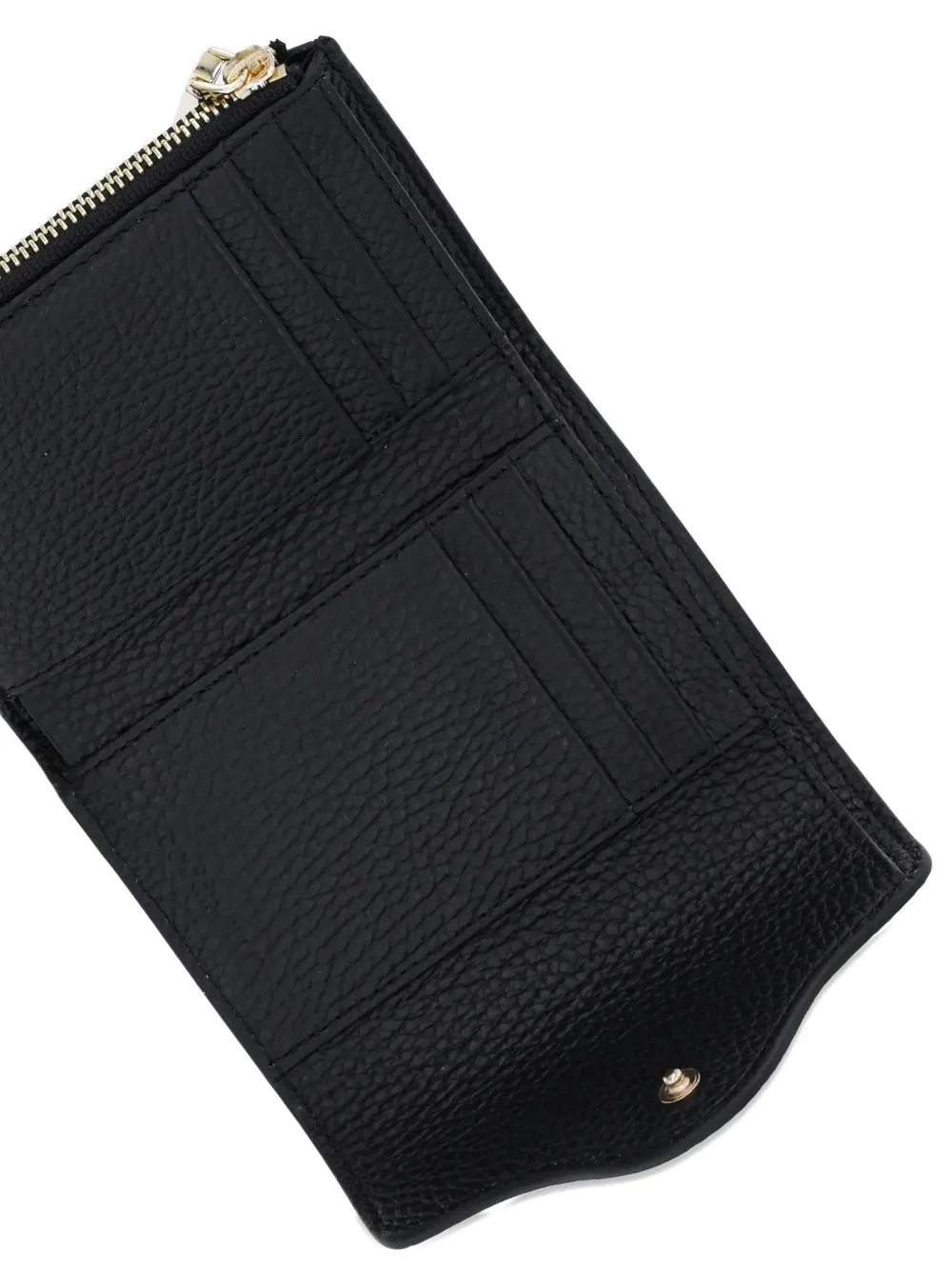 Coccinelle leather clasp wallet Zwart