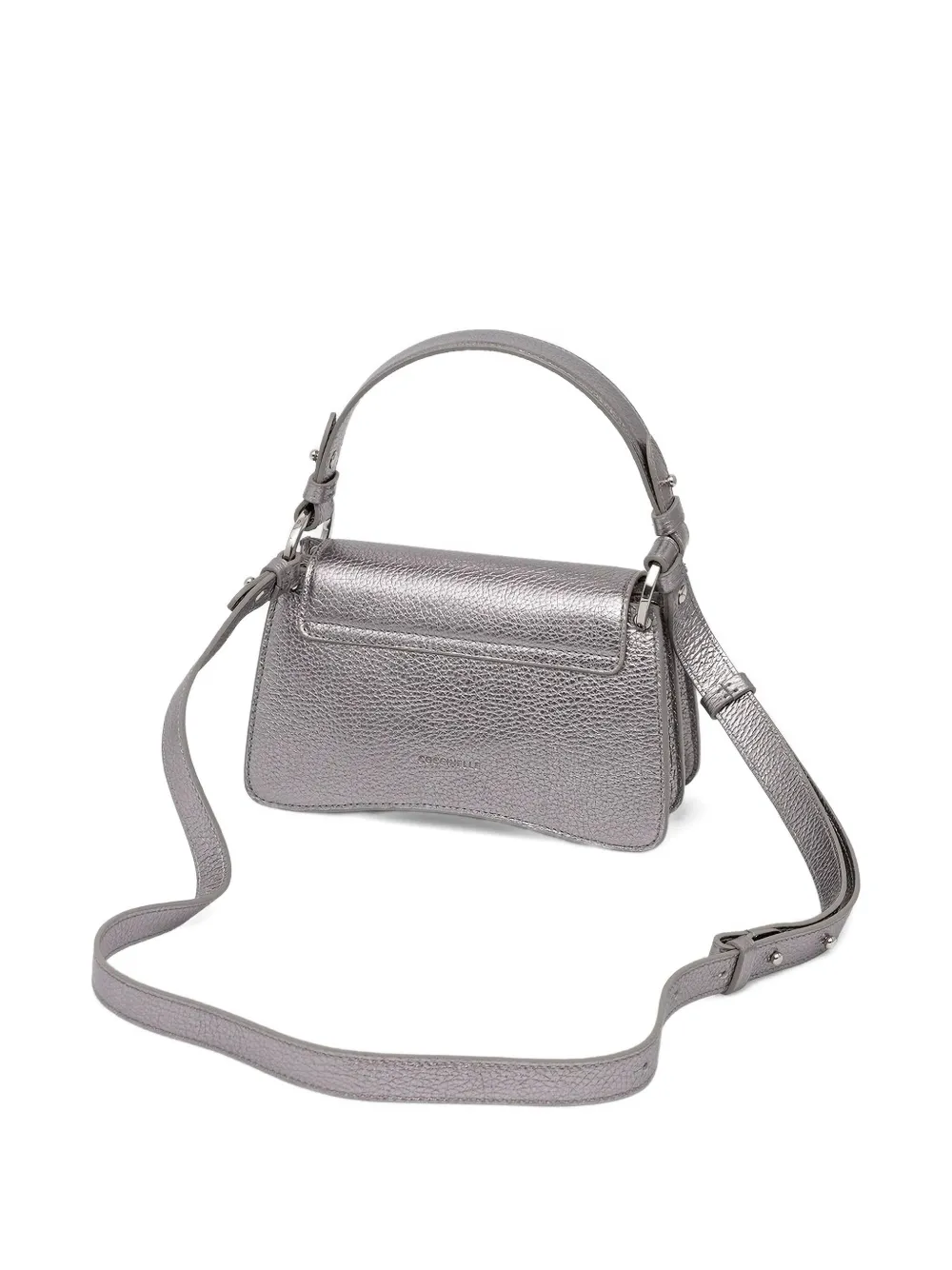 Coccinelle mini C-Me leather tote bag Grijs