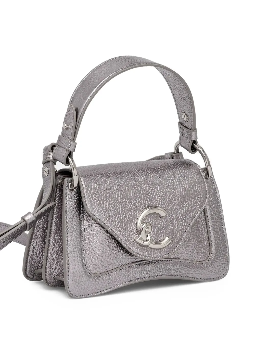 Coccinelle mini C-Me leather tote bag Grijs