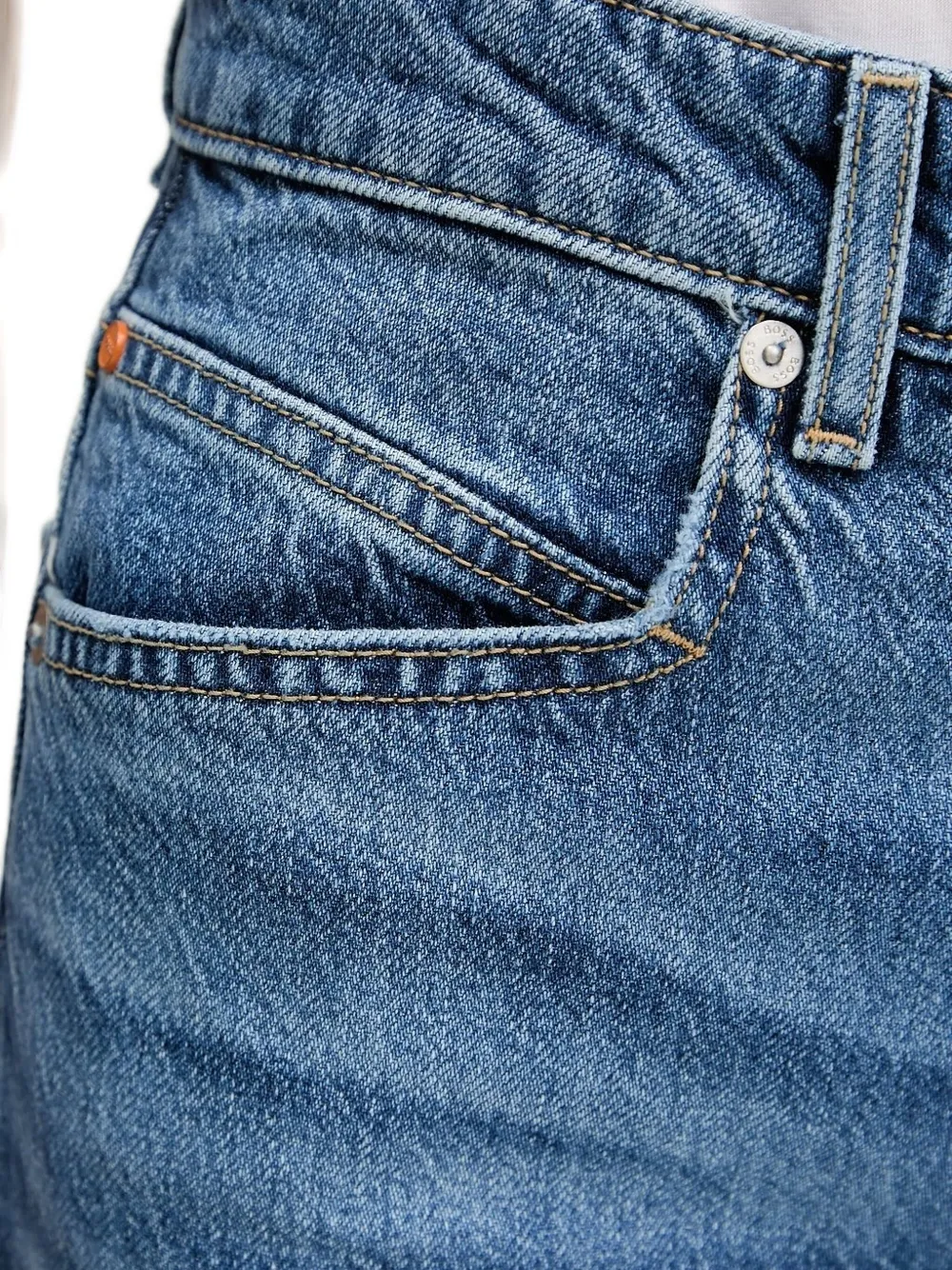 BOSS high-waisted jeans Blauw